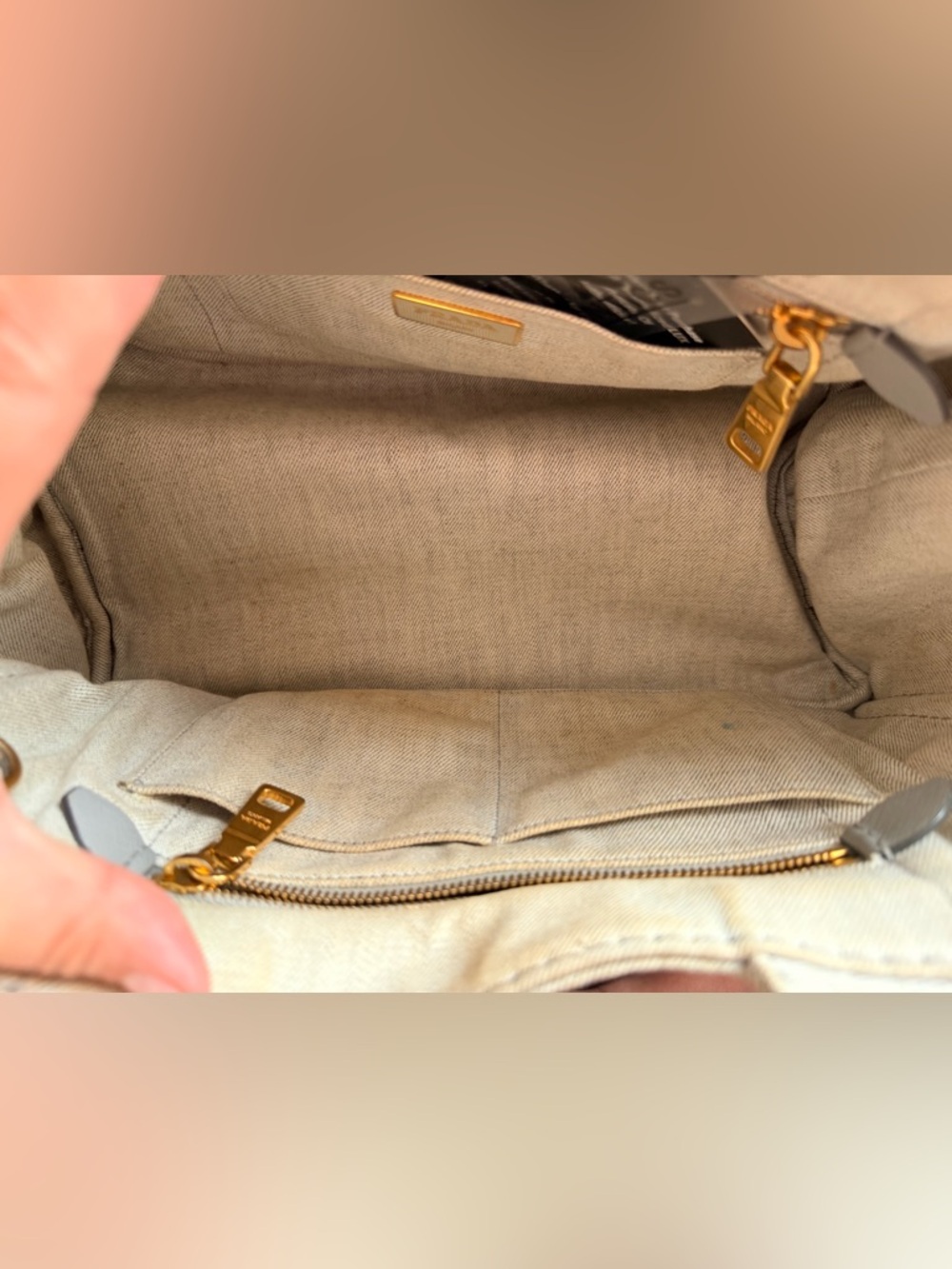 Authentic Project Prada Denim Tote with Gold Hardware - Picture 3 of 14